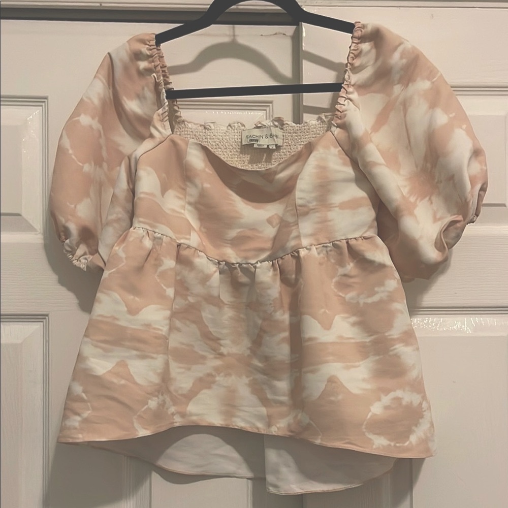 Sachin + Babi Blush and Ivory Top